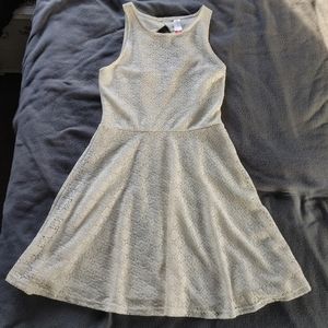 White lace A-line dress